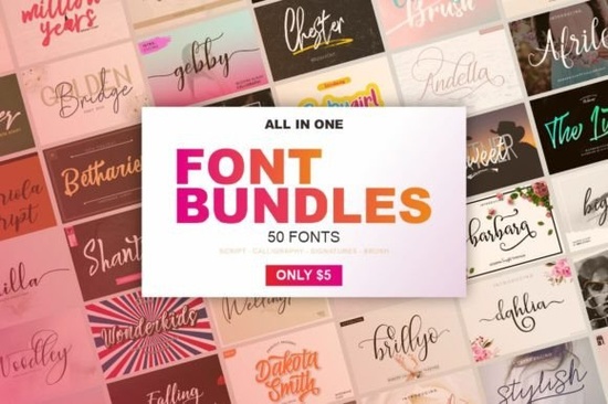 All in One Font Bundles Font